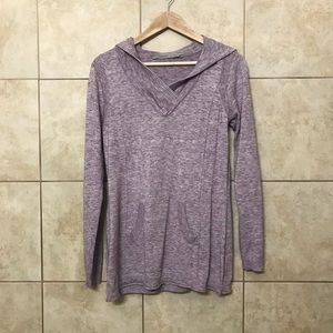 Athleta Olema Lavender Hooded Sweater